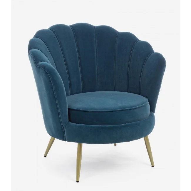 Φωτογραφία προϊόντος: Πολυθρόνα Giliola Blue Peacock 80x76x84cm (Bizzotto) (BZ-0743682)