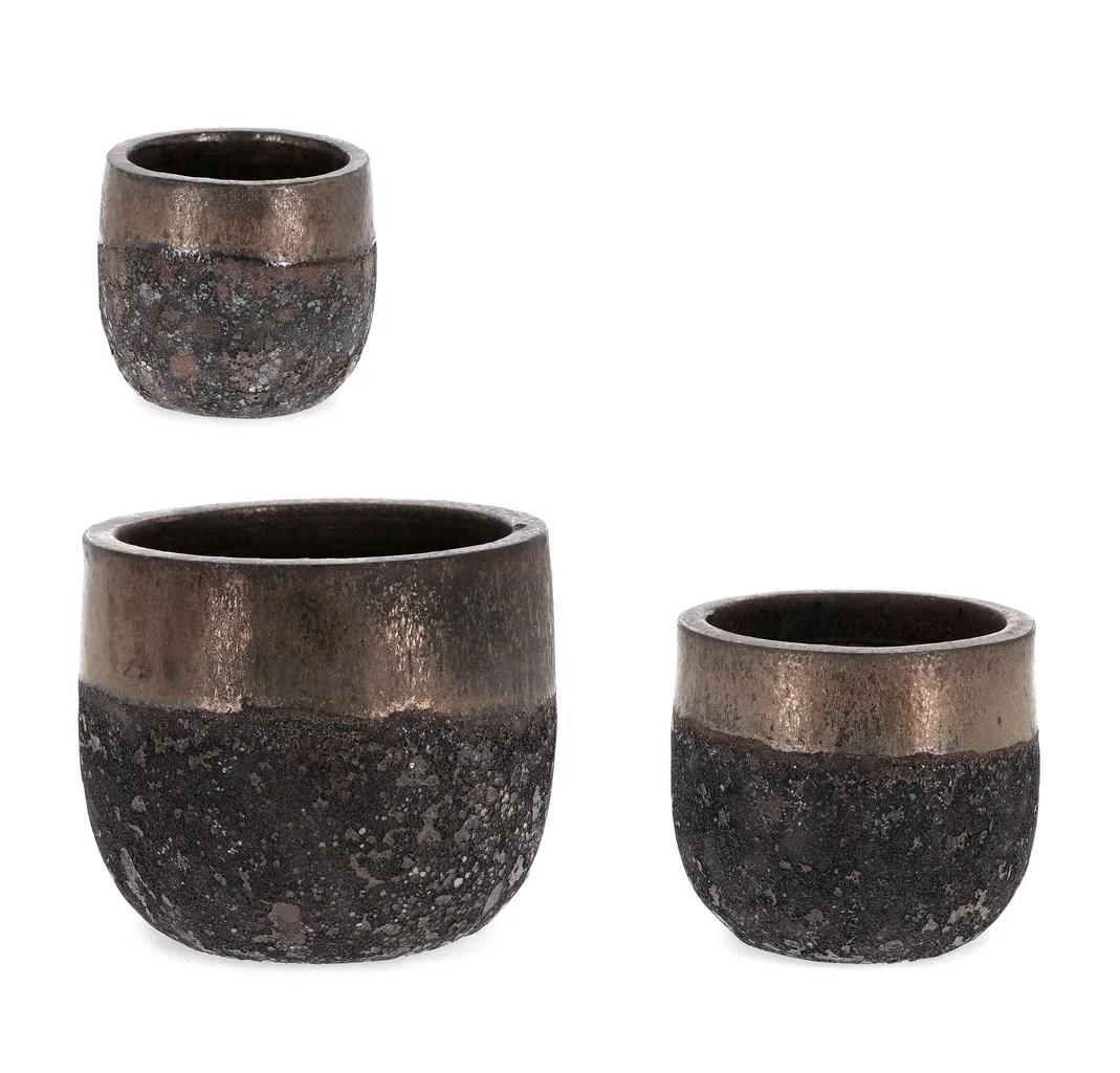 Φωτογραφία προϊόντος: Set Κασπό 3pcs "Duyen" Rusty Φ21x19cm Φ27x24cm Φ36x31cm (Bizzotto) (BZ-0792070)