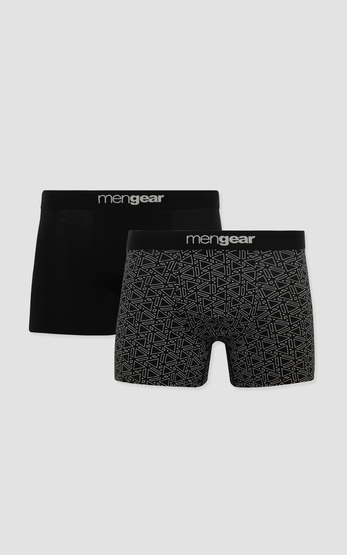 Φωτογραφία προϊόντος: Minerva Geometry Mengear Μαύρα Ανδρικά Βαμβακερά Μποξεράκια 2 τμχ - XL