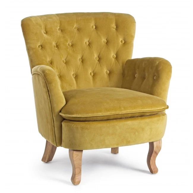 Φωτογραφία προϊόντος: Πολυθρόνα Orlins Mustard 71.5x72.5x79cm (Bizzotto) (BZ-0748126)