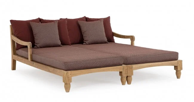 Φωτογραφία προϊόντος: Daybed - Set Ξαπλώστρες Teak "Bali" Wine 87x206x79cm (Bizzotto) (BZ-0806778)