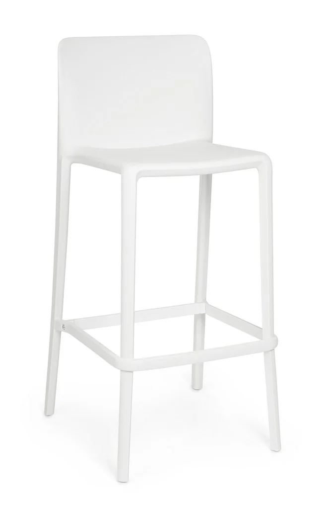Φωτογραφία προϊόντος: Σκαμπό Bar "Chloris " Λευκό 48x44x102/75cm (Bizzotto) (BZ-0650050)