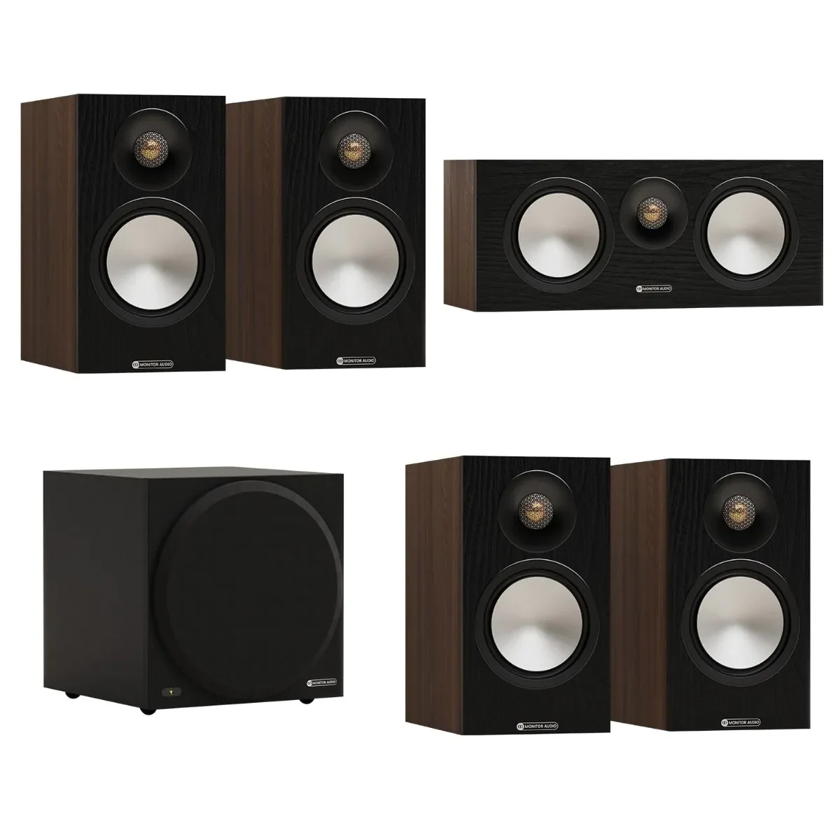 Φωτογραφία προϊόντος: Monitor Audio Bronze 50 7G 5.1 Speaker Package Walnut