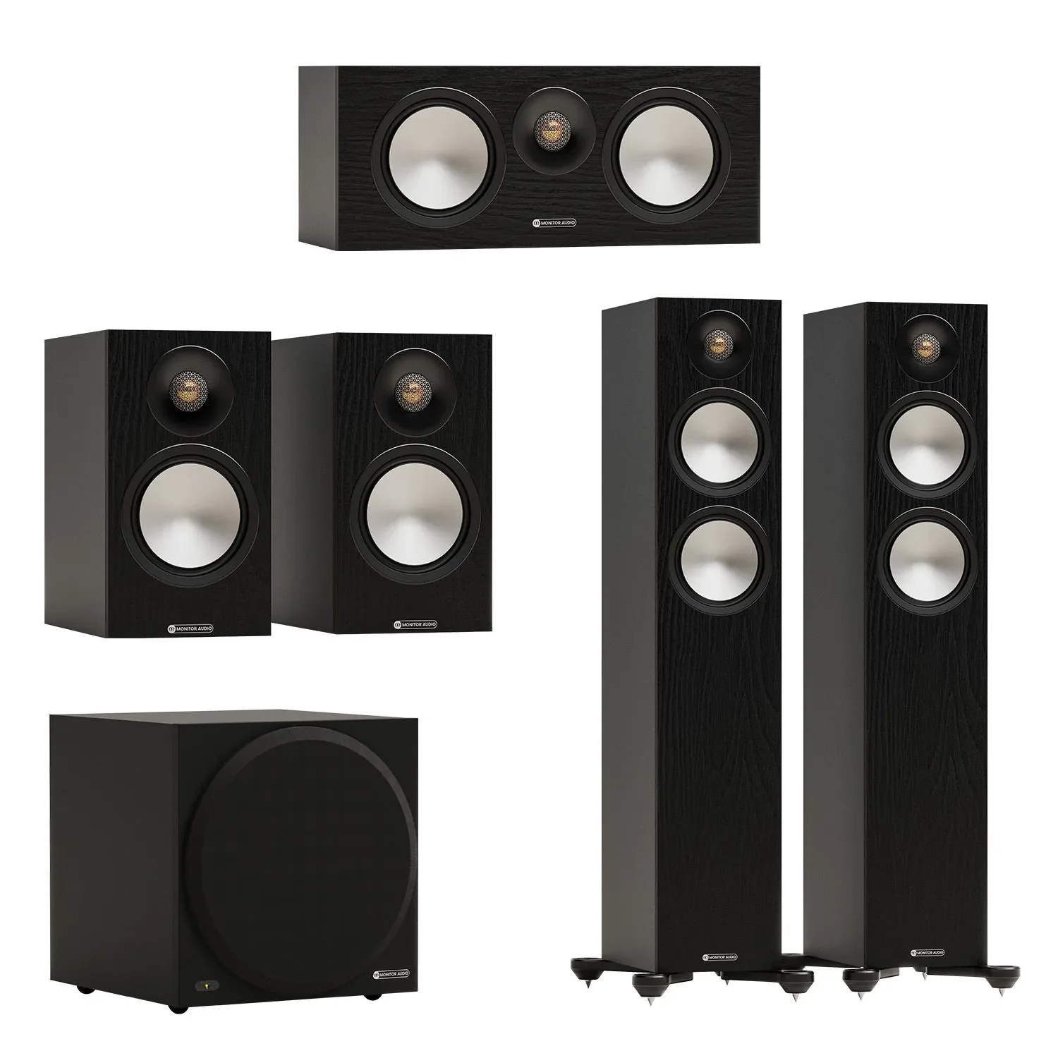Φωτογραφία προϊόντος: Monitor Audio Bronze 300 7G 5.1 Speaker Package Black