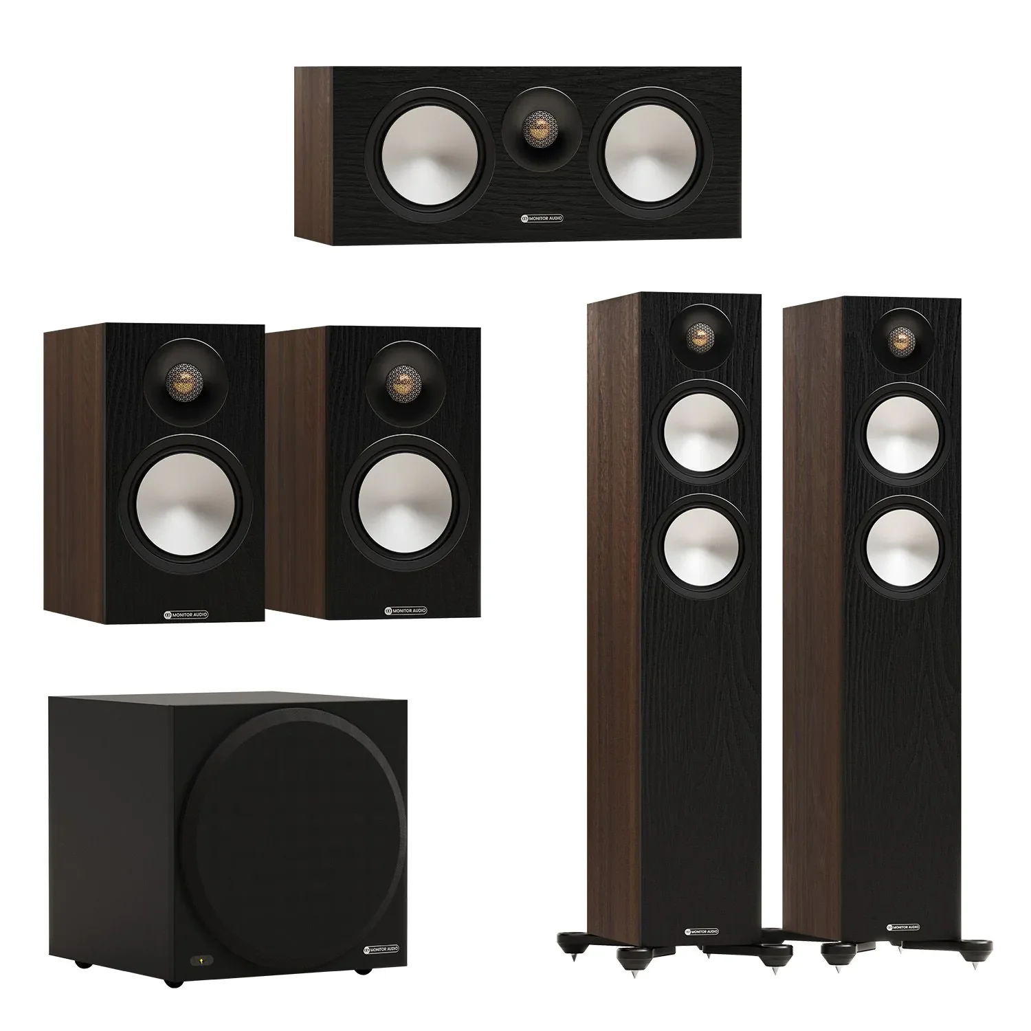 Φωτογραφία προϊόντος: Monitor Audio Bronze 300 7G 5.1 Speaker Package Walnut