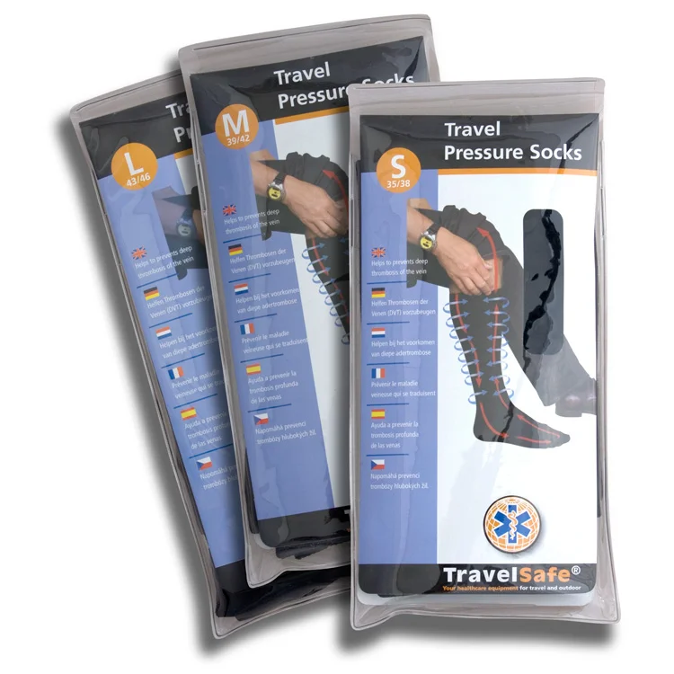 Φωτογραφία προϊόντος: Κάλτσες Συμπίεσης TRAVELSAFE PRESSURE SOCKS Μαύρο