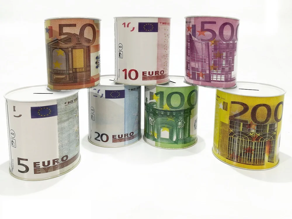 Φωτογραφία προϊόντος: Smart Market Κουμπαράς Μικρός Χαρτονομίσματα Ευρώ Μέταλλο