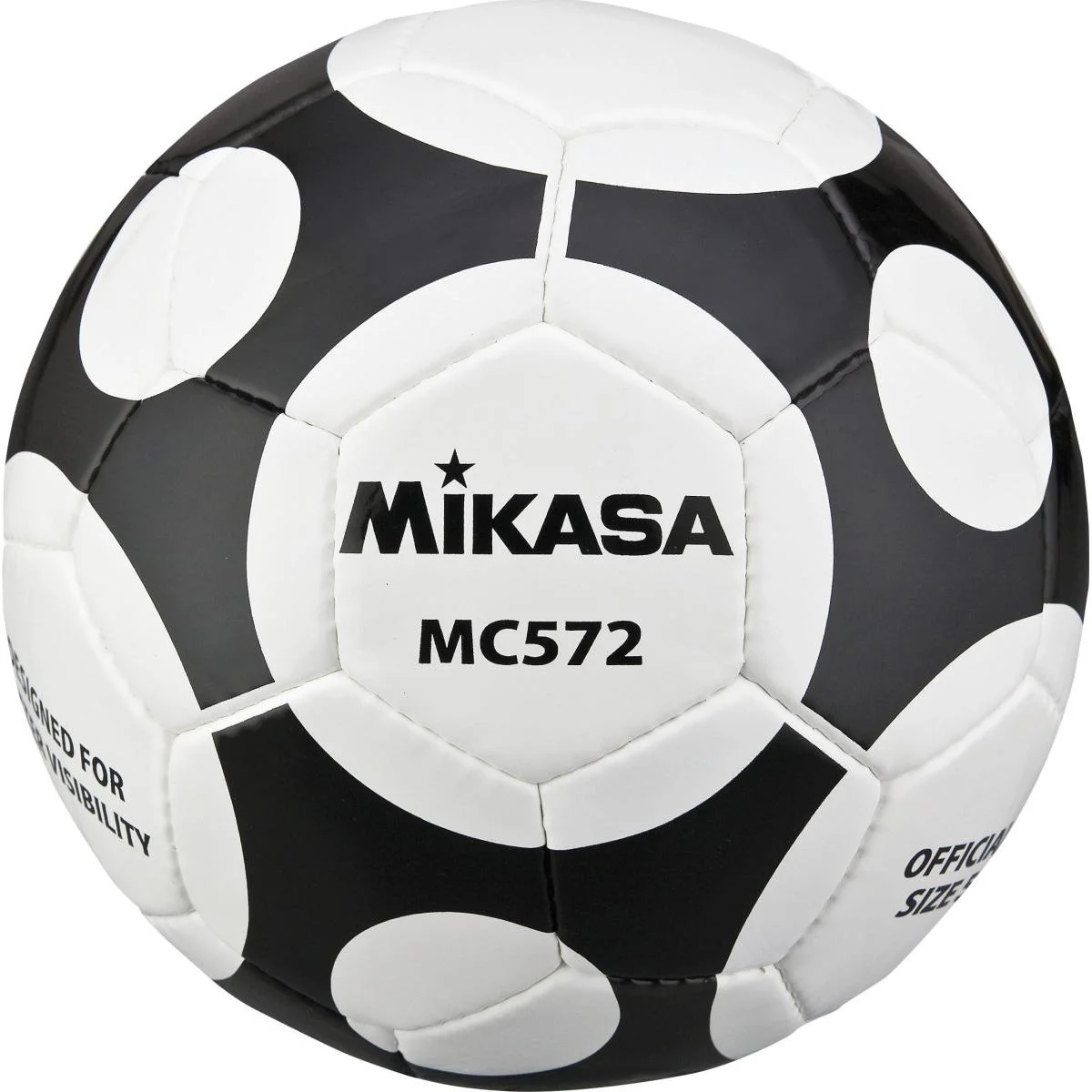 Φωτογραφία προϊόντος: Μπάλα Ποδοσφαίρου MIKASA MC572 NO. 5 Μαύρη
