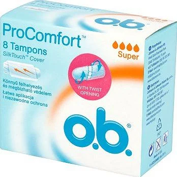 Φωτογραφία προϊόντος: Johnson & Johnson Ταμπόν o.b ProComfort SilkTouch Super 8Τμχ