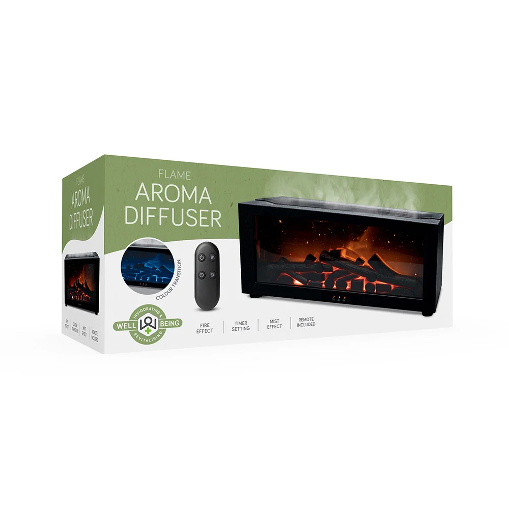 Φωτογραφία προϊόντος: OEM The Source Mystical Flame LED Mist Diffuser – Υγραντήρας Ατμού με Εφέ Φλόγας & Τηλεχειριστήριο