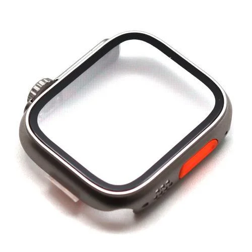 Φωτογραφία προϊόντος: Θήκη Glass & PC inos Apple Watch 7/ 8/ 9 45mm Upgrade to Ultra Ασημί N62778