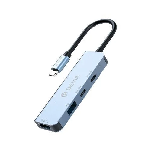 Φωτογραφία προϊόντος: Hub USB C Devia EC700 4 σε 1 PD 100W Leopard Γκρι N67015