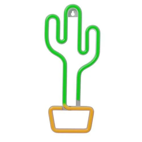 Φωτογραφία προϊόντος: Neon LED Forever Light FLNE02 CACTUS (USB/Μπαταρίας & On/Off) Πράσινο N68166