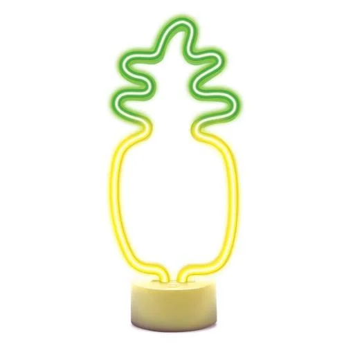 Φωτογραφία προϊόντος: Neon LED Forever Light FSC-12 PINEAPPLE (USB/Μπαταρίας & On/Off) με Stand Κίτρινο-Πράσινο N68164