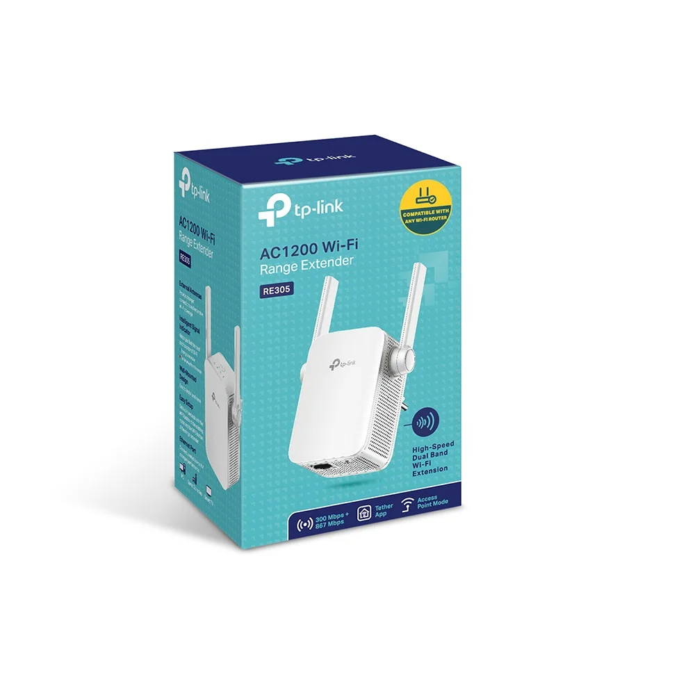 Φωτογραφία προϊόντος: ΤΡ-LΙΝΚ TP-Link RE305 Wireless Range Extender 1200Mbps Πρίζας Dual Band