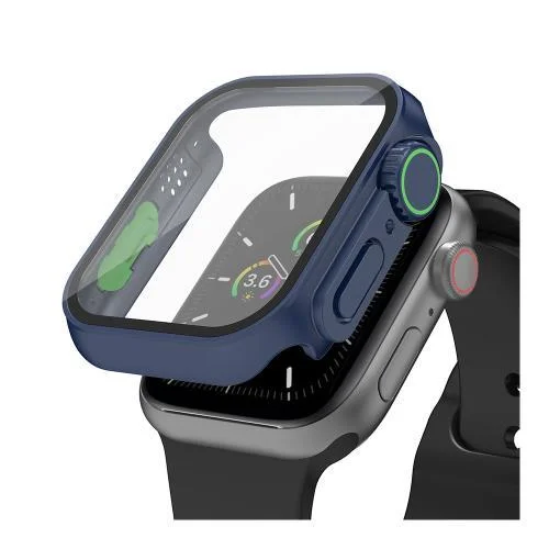 Φωτογραφία προϊόντος: Θήκη PC με Tempered Glass Ahastyle WG115 Apple Watch 7/ 8/ 9 45mm Upgrade σε Ultra Μπλε N66871