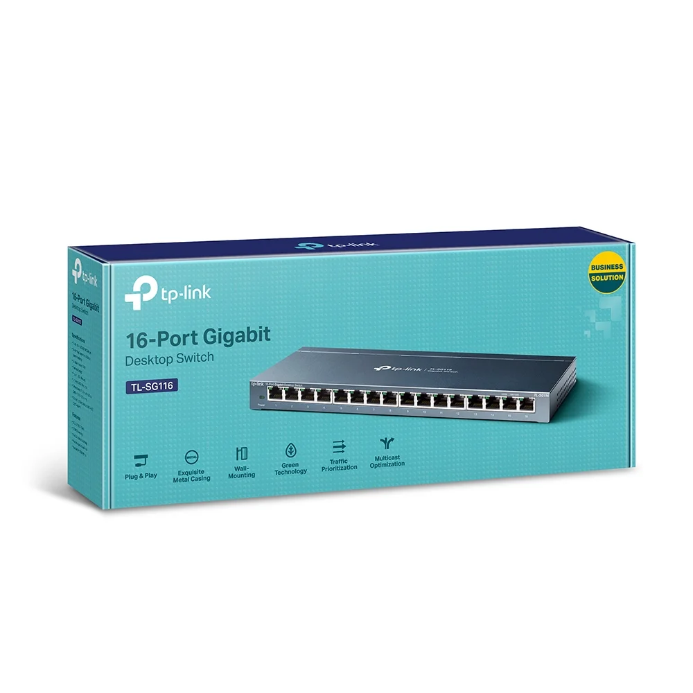 Φωτογραφία προϊόντος: ΤΡ-LΙΝΚ TP-Link TL-SG116 16-Port Gigabit Desktop Switch με IGMP και QoS