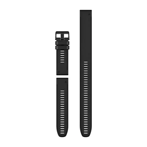 Φωτογραφία προϊόντος: GR Garmin Quickfit 26 Black Silicone Band with Extra Long Adj. Strap έως 12 άτοκες δόσεις ή 24 δόσεις