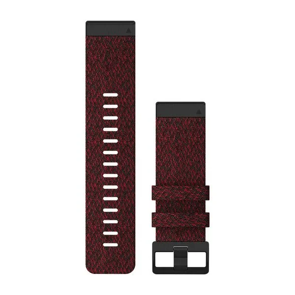 Φωτογραφία προϊόντος: GR Garmin QuickFit 26 Watch Band Heathered Red Nylon έως 12 άτοκες δόσεις ή 24 δόσεις