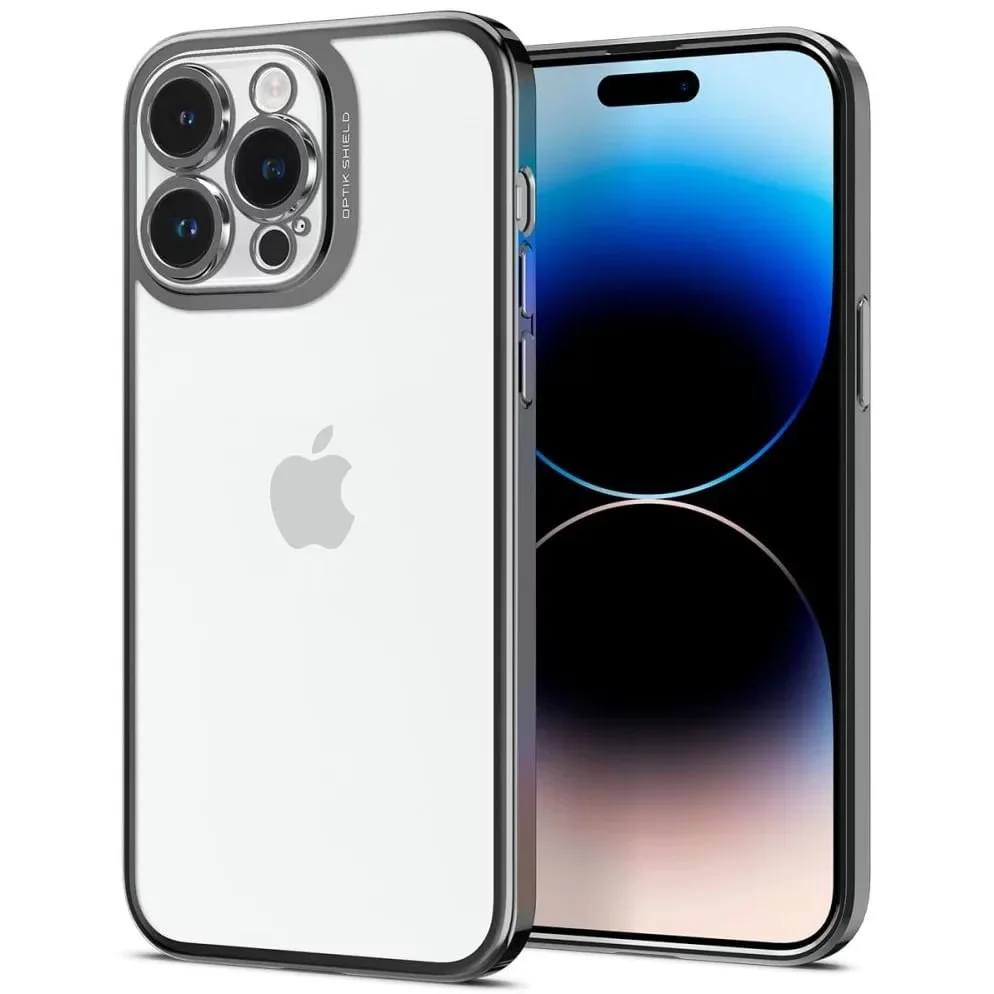 Φωτογραφία προϊόντος: Spigen Optik Crystal Chrome Gray for iPhone 14 Pro Max έως 12 άτοκες δόσεις ή 24 δόσεις