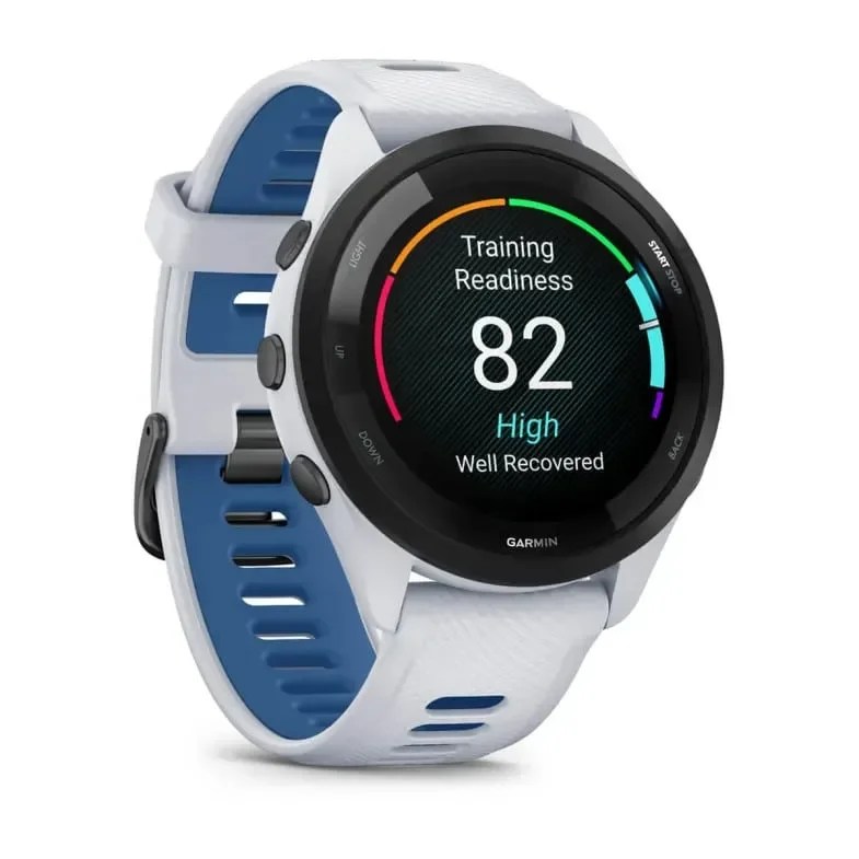 Φωτογραφία προϊόντος: GR Garmin Forerunner 265 Whitestone with Tidal Blue έως 24 άτοκες δόσεις