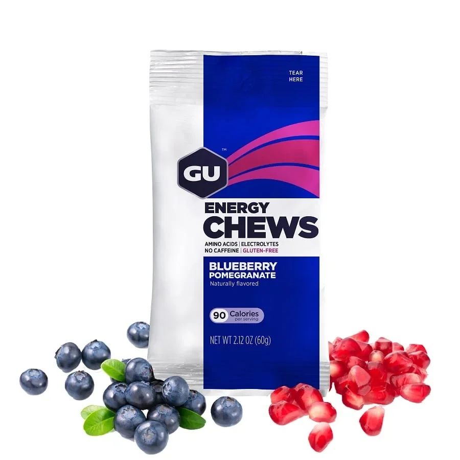 Φωτογραφία προϊόντος: GU Energy Chews Blueberry Pomegranate - 60gr έως 12 άτοκες δόσεις ή 24 δόσεις