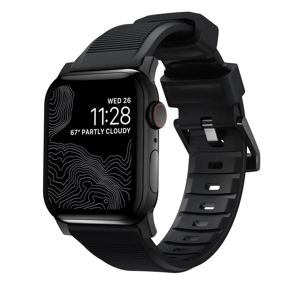 Φωτογραφία προϊόντος: GR Nomad Strap Rugged V2 Connector Black 49mm/45mm/44mm/42mm έως 12 άτοκες δόσεις ή 24 δόσεις