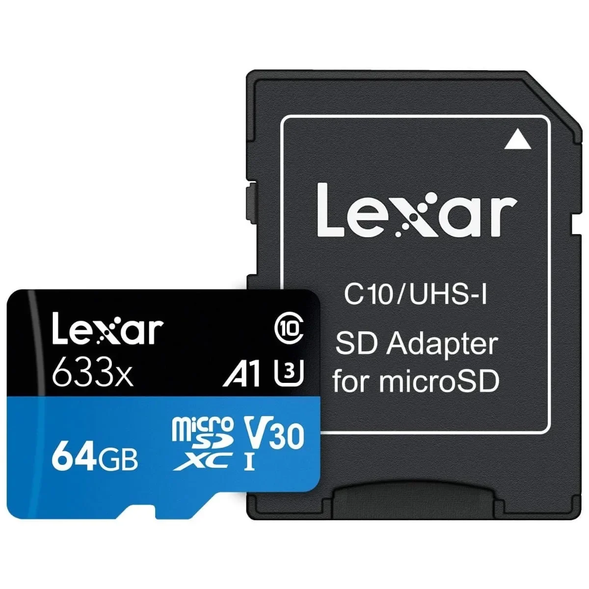 Φωτογραφία προϊόντος: GR Lexar microSDXC 633x UHS-I 64GB with SD Adapter έως 12 άτοκες δόσεις ή 24 δόσεις