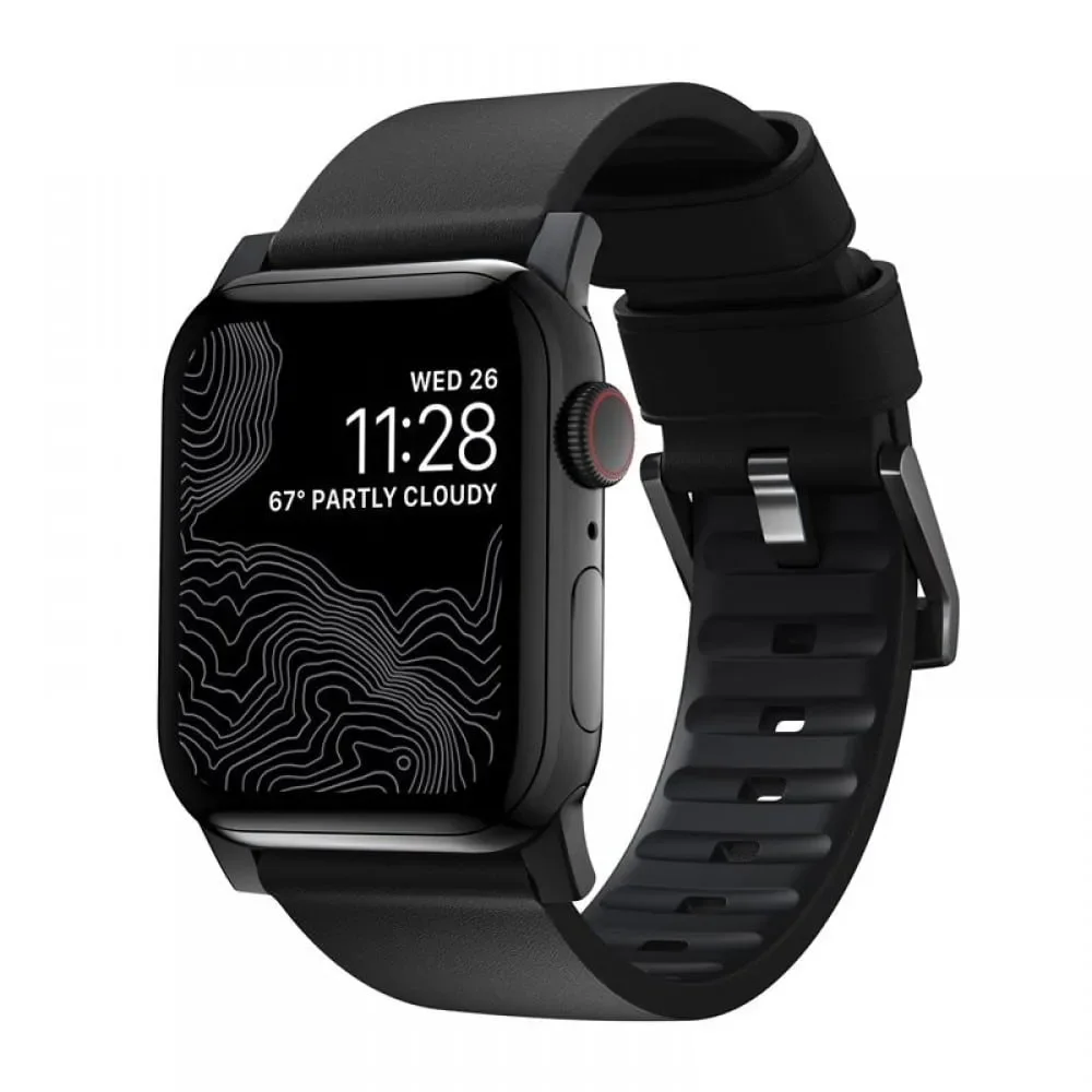 Φωτογραφία προϊόντος: GR Nomad Active Strap Pro Leather Black/Black 49mm/45mm/44mm/42mm έως 12 άτοκες δόσεις ή 24 δόσεις