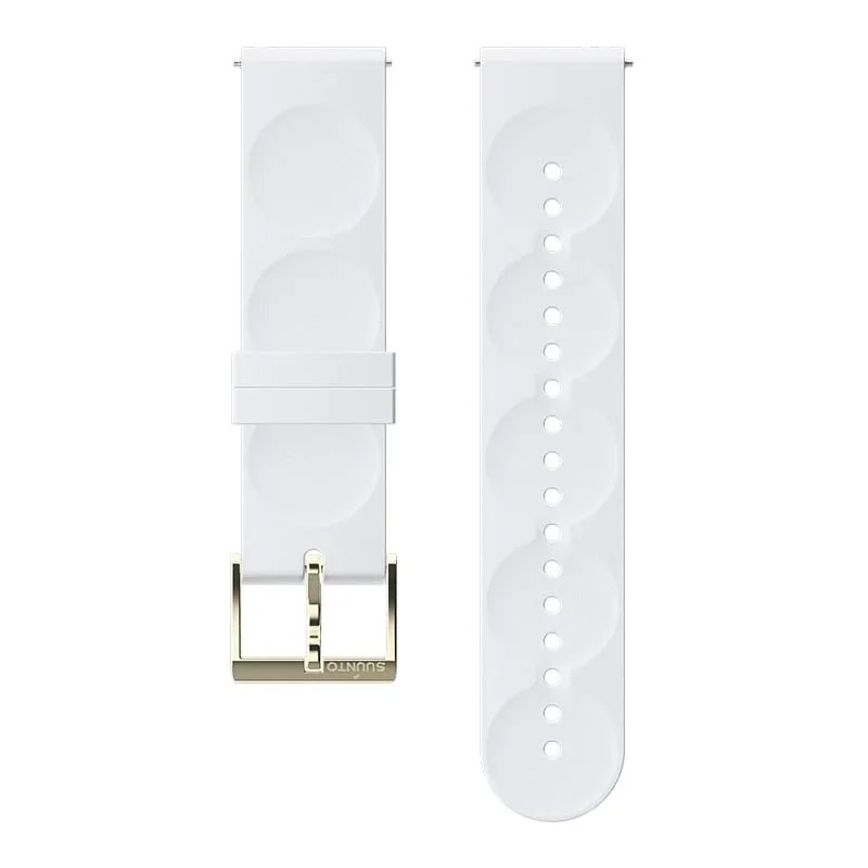 Φωτογραφία προϊόντος: GR Suunto 20mm Urban 1 Silicone Strap Small White/Gold έως 12 άτοκες δόσεις ή 24 δόσεις