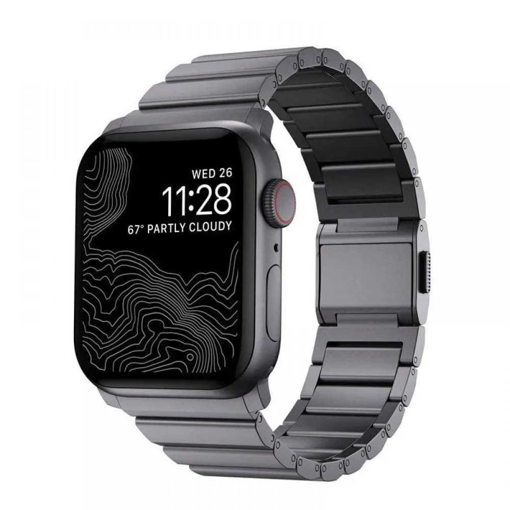 Φωτογραφία προϊόντος: Nomad Aluminium Band Space Grey for Apple Watch 49/46/45/44mm έως 12 άτοκες δόσεις ή 24 δόσεις
