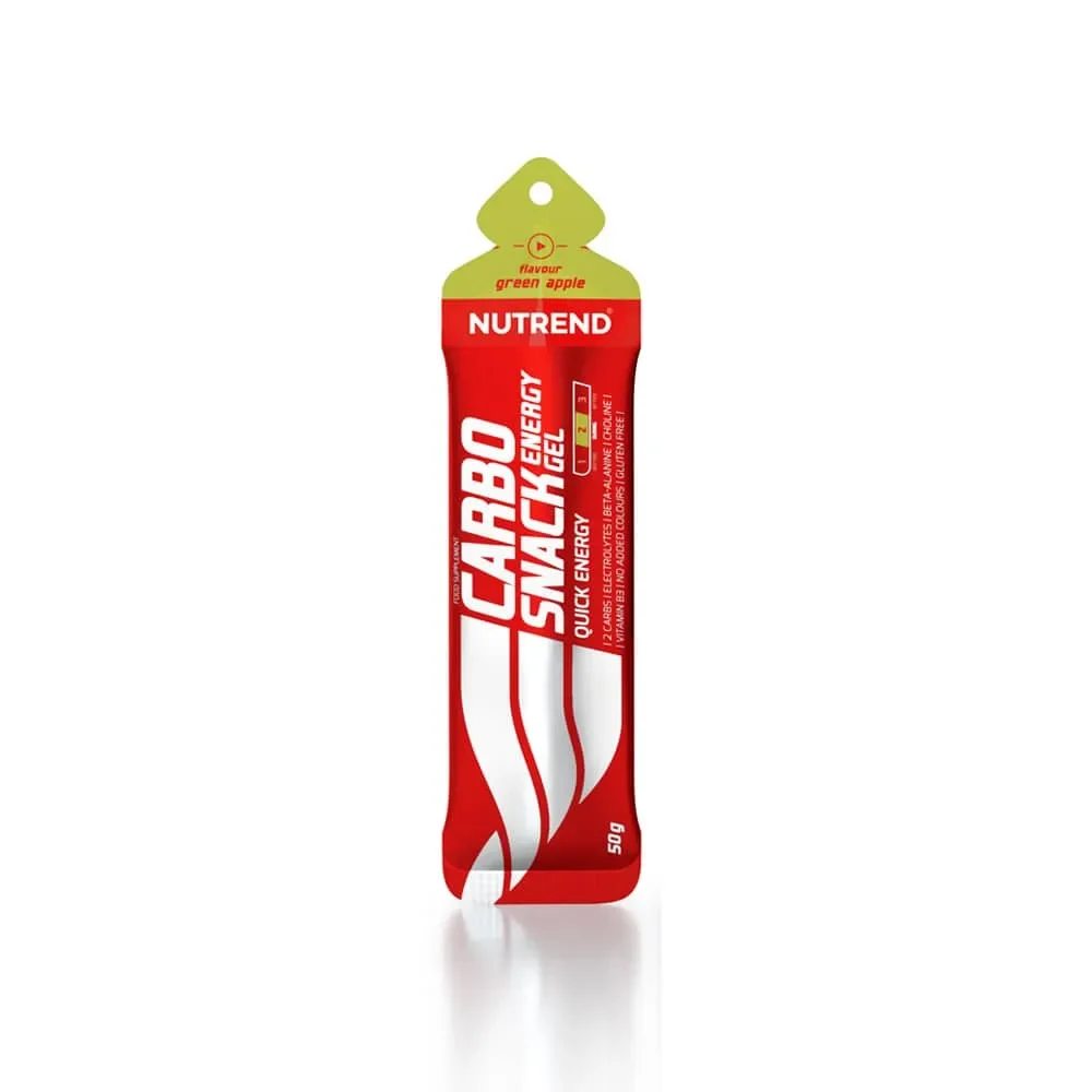 Φωτογραφία προϊόντος: Nutrend Carbo Snack Energy Gel 50g Green Apple έως 12 άτοκες δόσεις ή 24 δόσεις