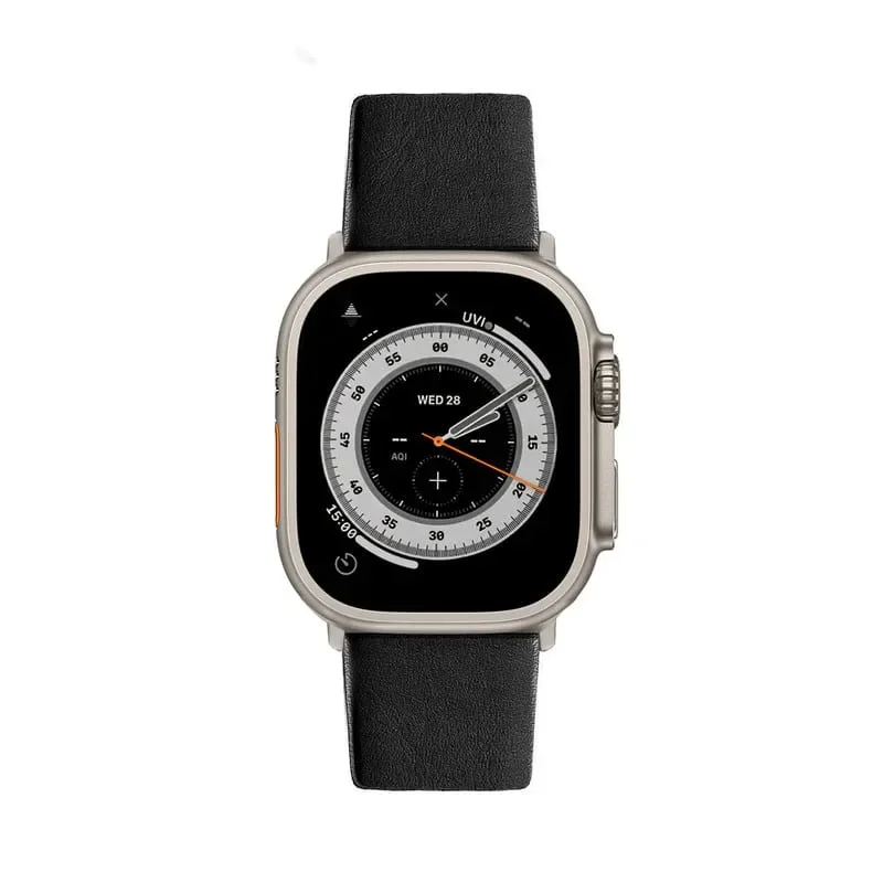 Φωτογραφία προϊόντος: GR Sandmarc Leather Edition Apple Watch Ultra Band Black έως 12 άτοκες δόσεις ή 24 δόσεις