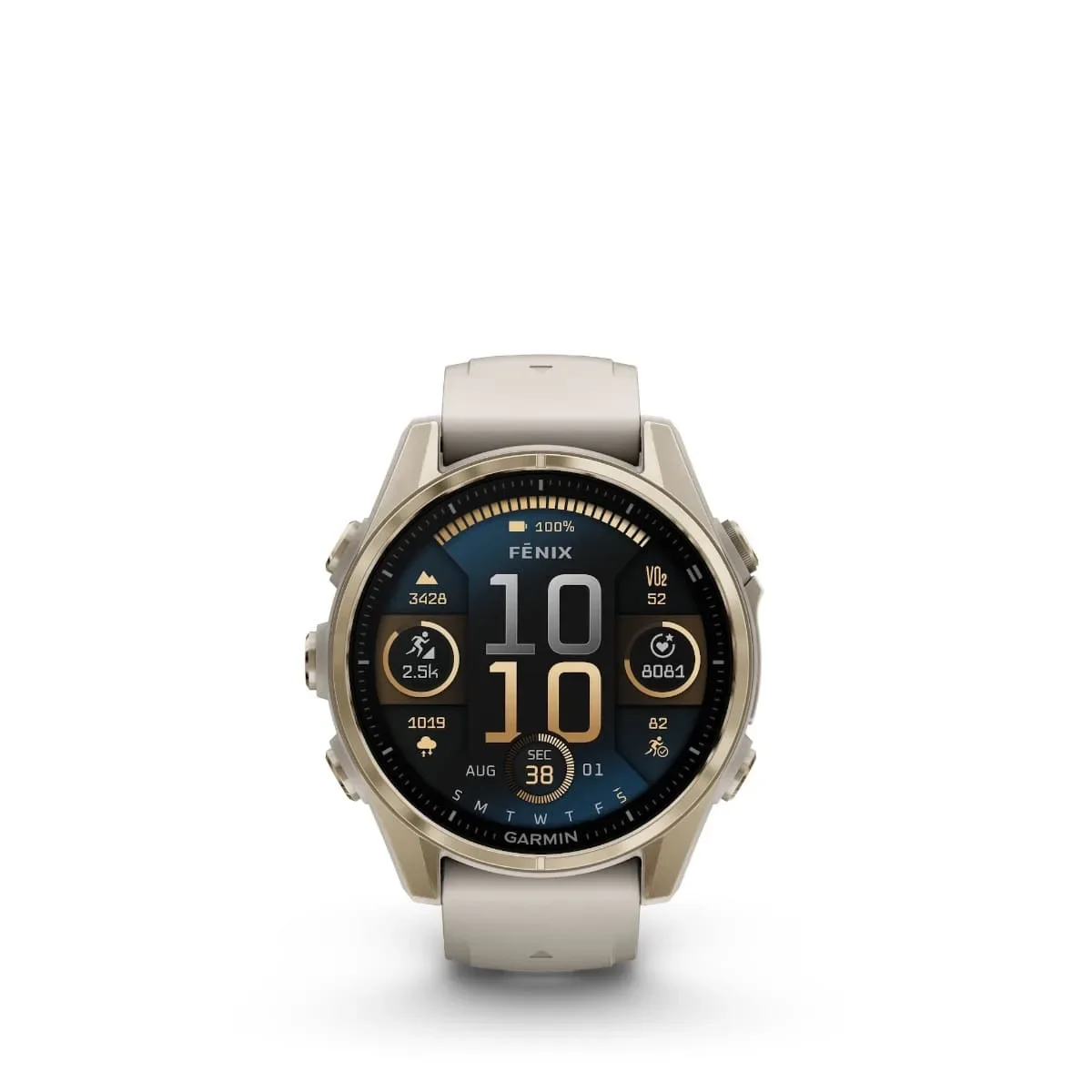 Φωτογραφία προϊόντος: Garmin Fenix 8 43mm AMOLED Sapphire Soft Gold with Fog Gray and Dark Sandstone έως 24 άτοκες δόσεις