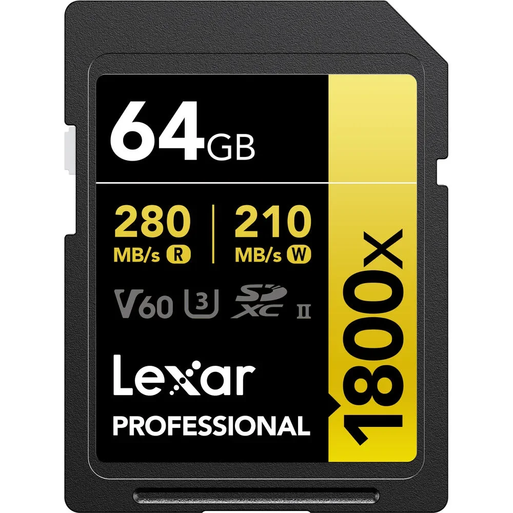 Φωτογραφία προϊόντος: GR Lexar 64gb 1800x SDXC UHS-II έως 12 άτοκες δόσεις ή 24 δόσεις