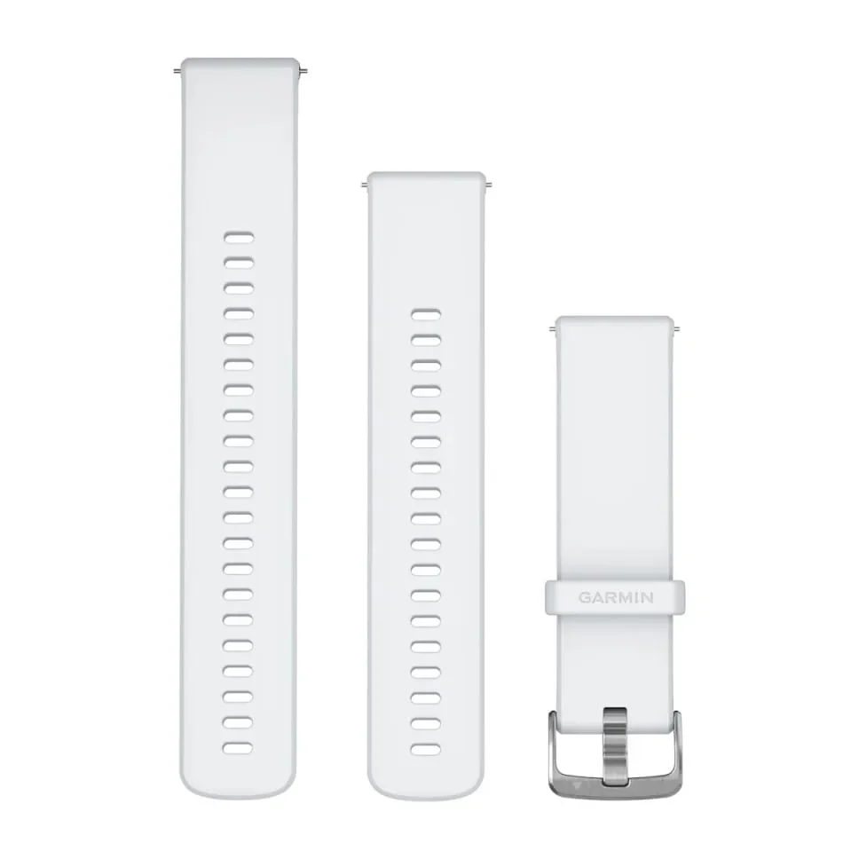 Φωτογραφία προϊόντος: GR Garmin Quick Release 22 Bands Whitestone with Silver έως 24 άτοκες δόσεις