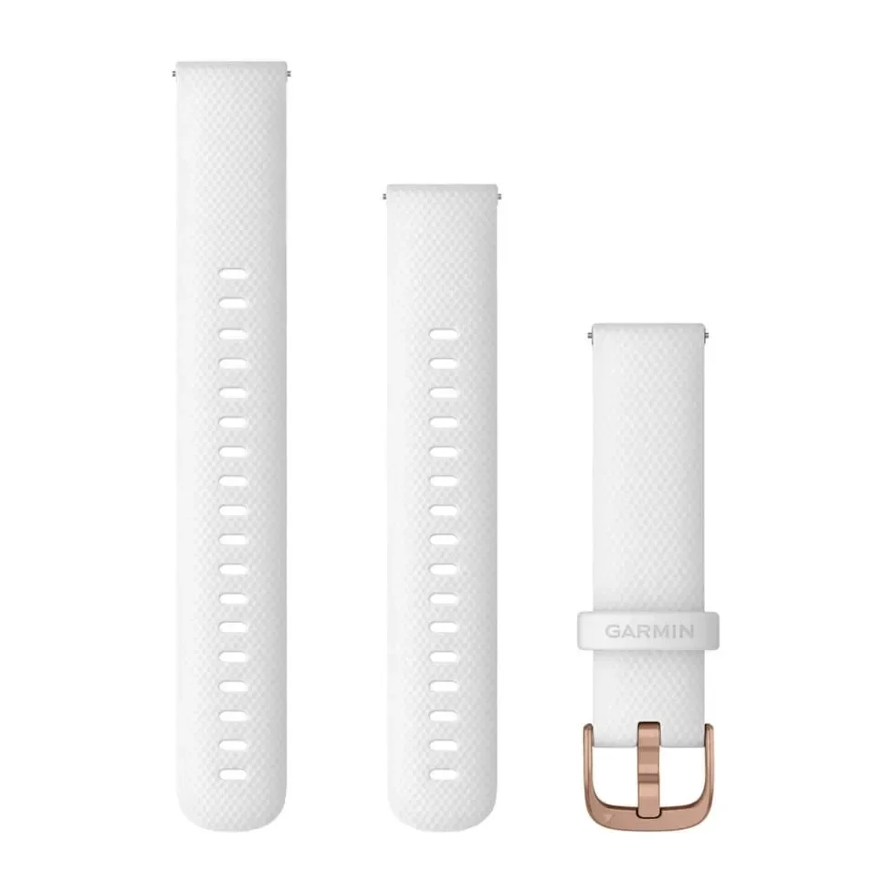 Φωτογραφία προϊόντος: GR Garmin Quick Release Band 18mm White/Rose Gold έως 12 άτοκες δόσεις ή 24 δόσεις