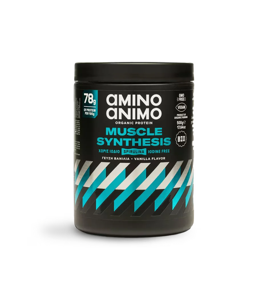 Φωτογραφία προϊόντος: Amino Animo Bio Muscle Synthesis Protein 500gr έως 12 άτοκες δόσεις ή 24 δόσεις