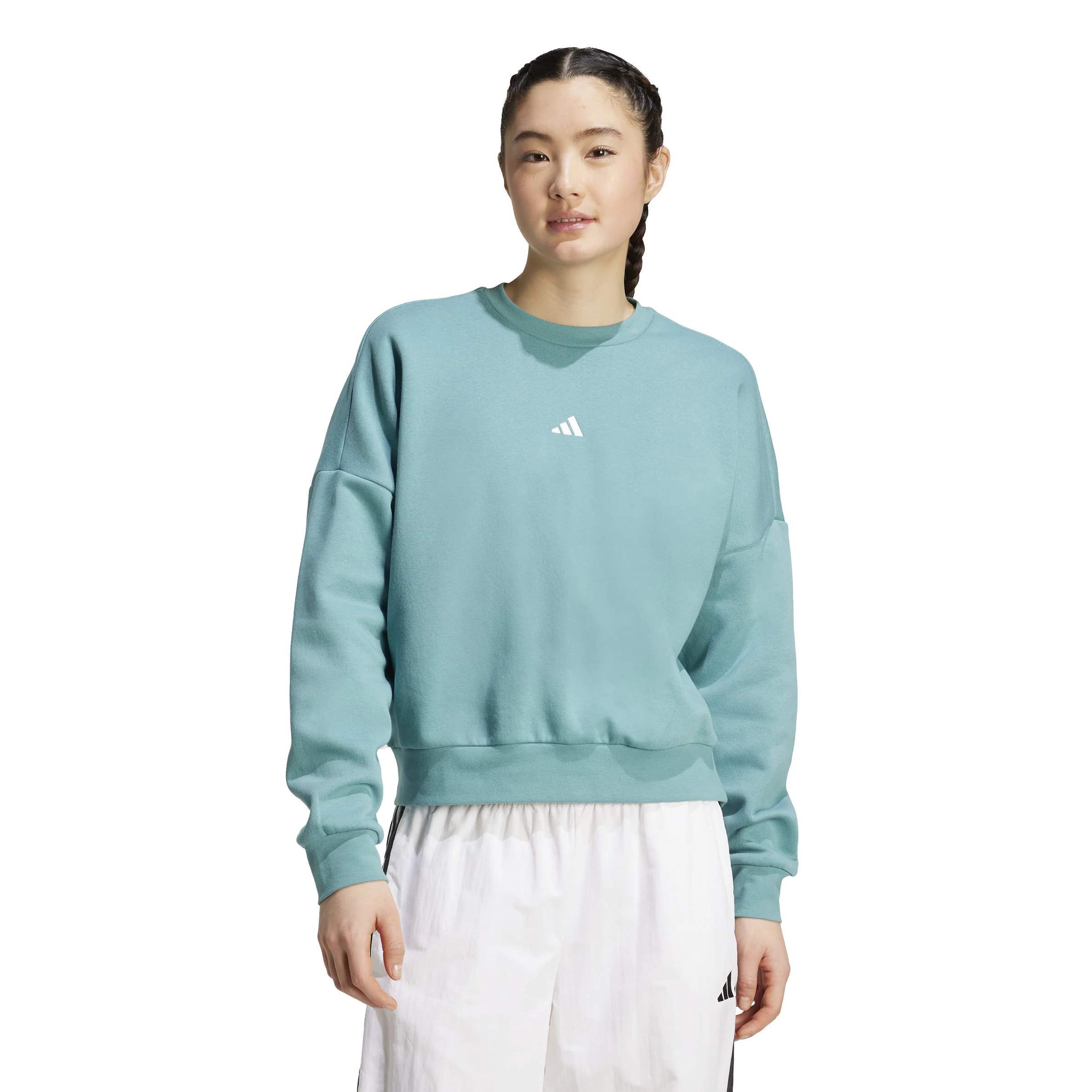 Φωτογραφία προϊόντος: Adidas Essentials Small Logo Feelcozy Sweatshirt JV7299 Τιρκουάζ