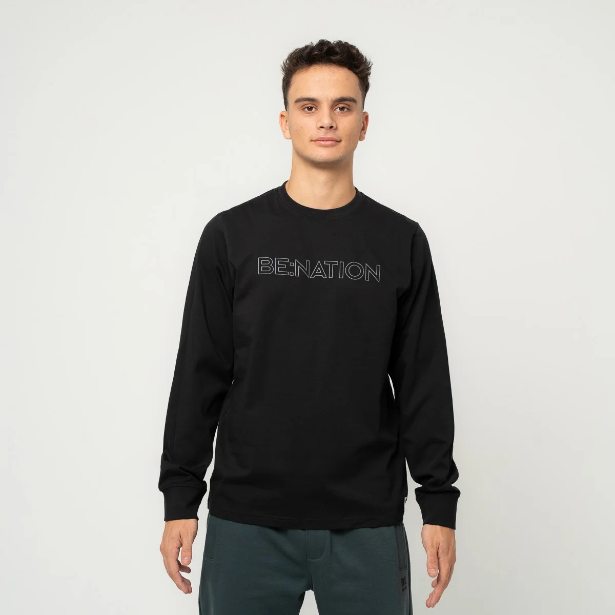 Φωτογραφία προϊόντος: Be:Nation Essentials Long Sleeve Tee Black 06302504-01 Μαύρο