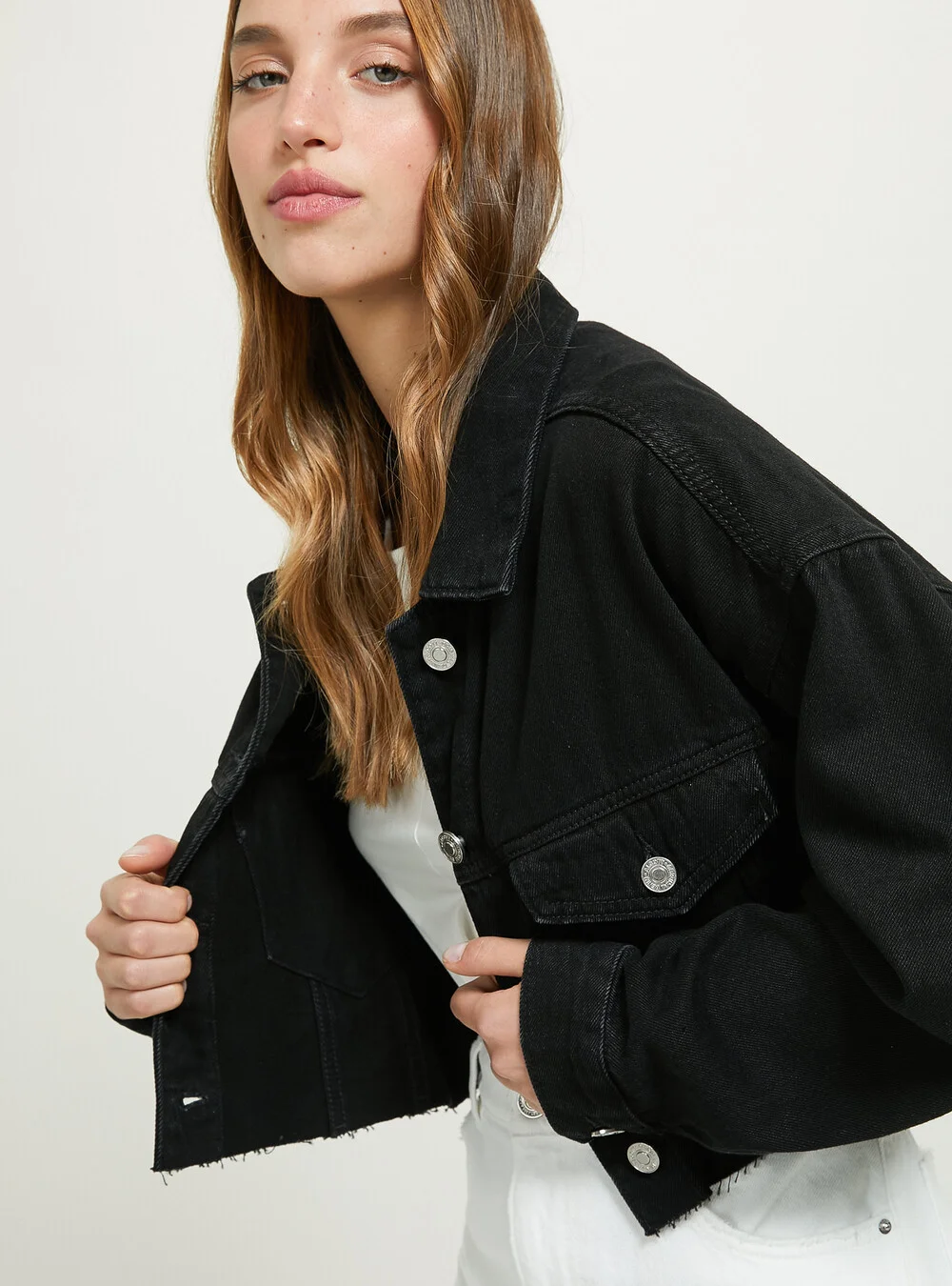 Φωτογραφία προϊόντος: Alcott Donna (Italy) Μαύρο cropped jacket alcott italy