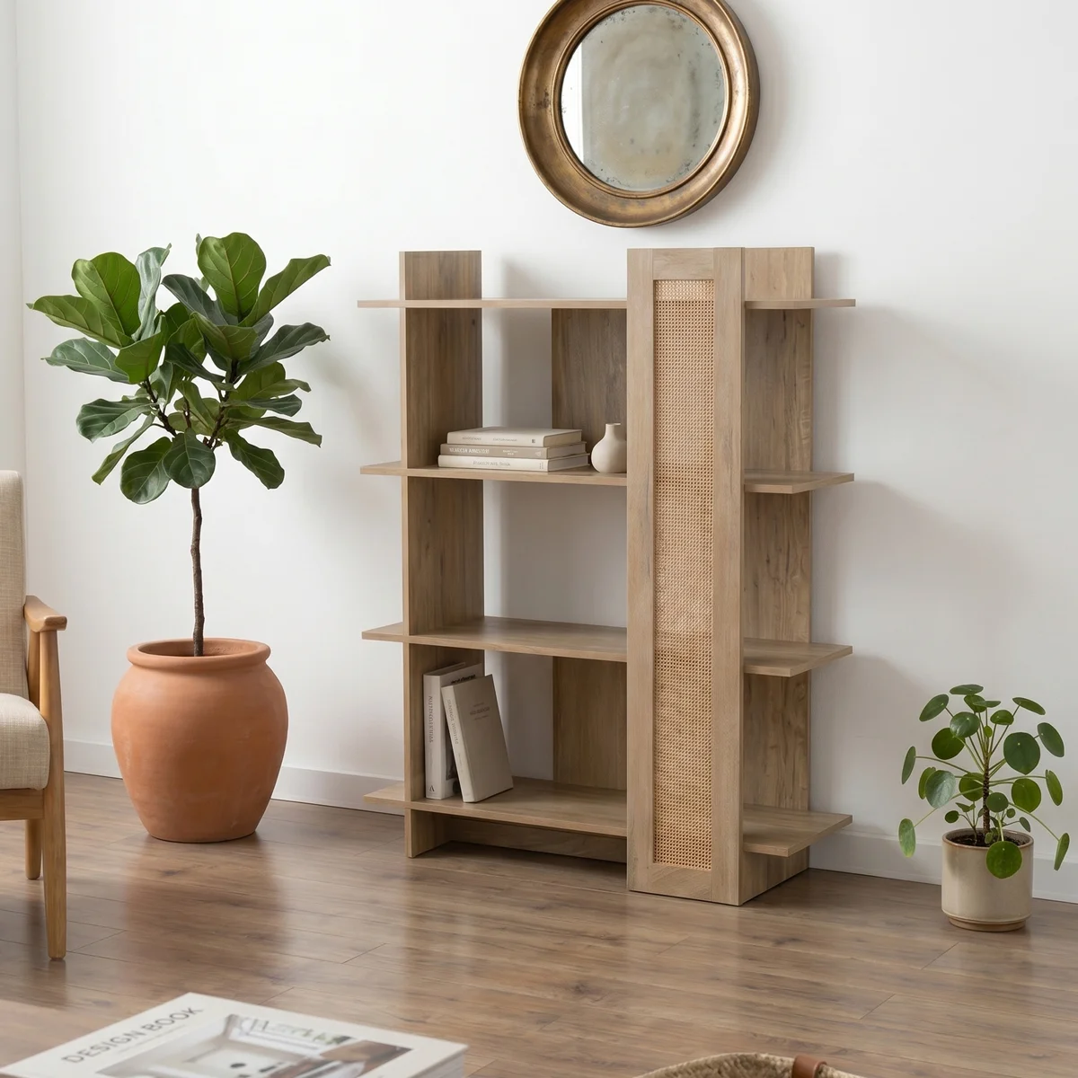 Φωτογραφία προϊόντος: Pako World Βιβλιοθήκη Oslo pakoworld sonoma 75x32x95εκ
