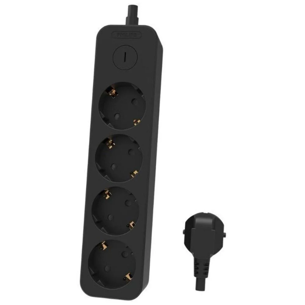 Φωτογραφία προϊόντος: Philips CHP2145B/GRS Πολύπριζο 4 θέσεων με προστασία και καλώδιο 1.5m Μαύρο