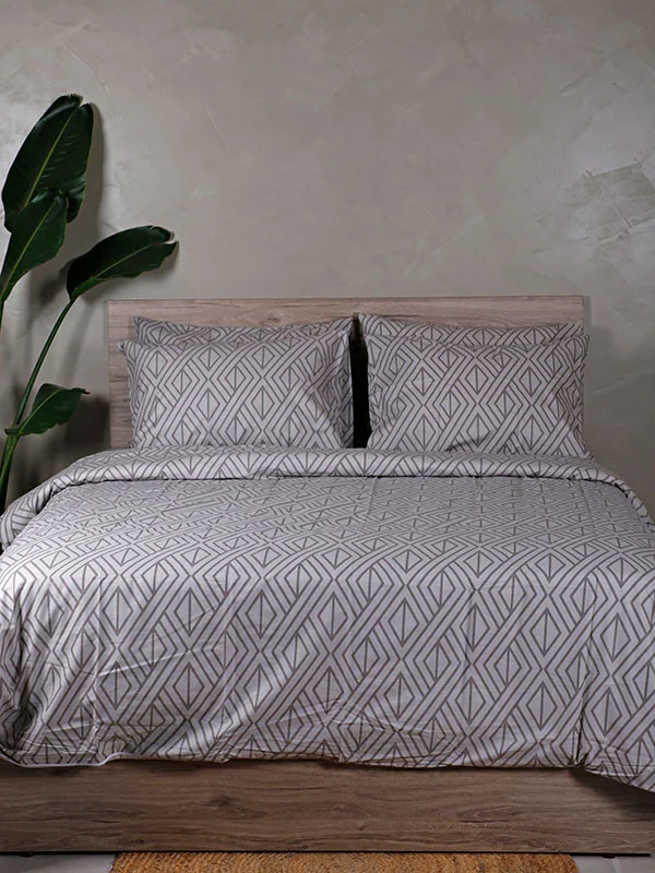 Φωτογραφία προϊόντος: ΣΕΤ ΣΕΝΤΟΝΙΑ COTTON FEELINGS 2042 GREY KING SIZE 260X270 CM - SUNSHINE HOME