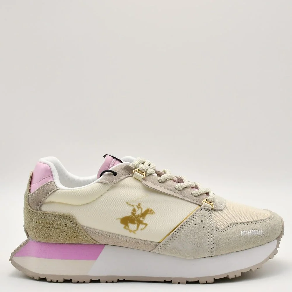 Φωτογραφία προϊόντος: Sneakers Γυναικεία Beverly Hills Polo Club BHW513100-0002 Cruz Mix σε δέρμα σουέτ και ύφασμα