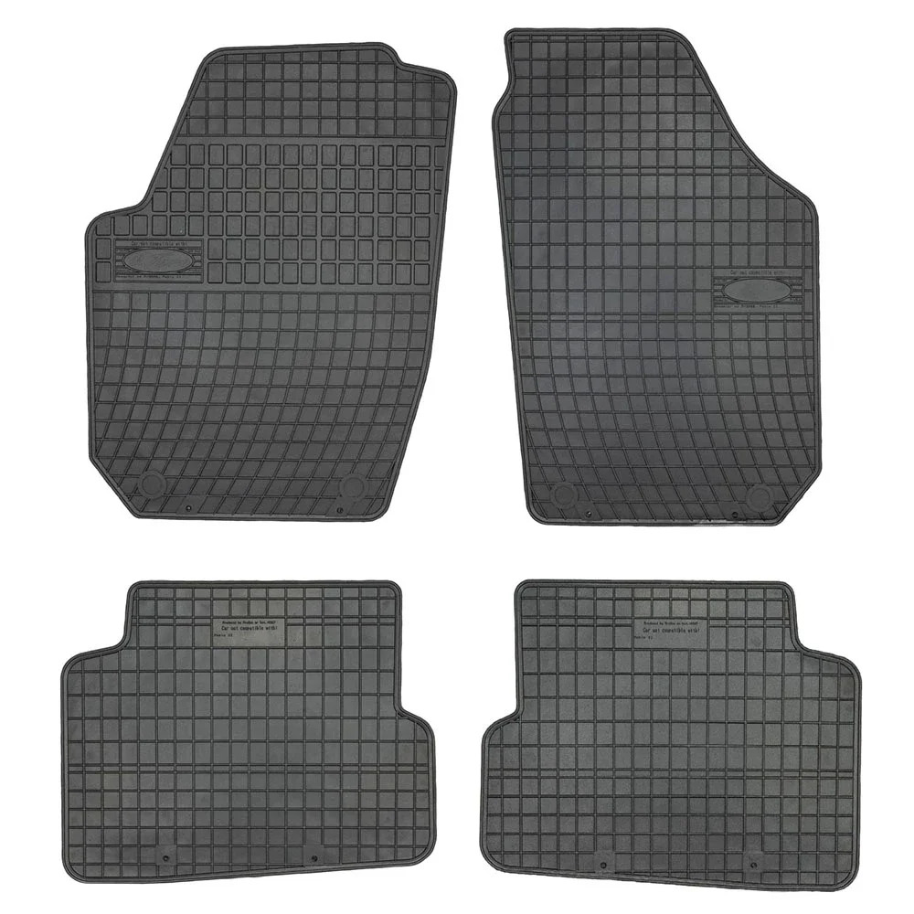 Φωτογραφία προϊόντος: Skoda Fabia II (2007-2014) / Seat Cordoba (2008+) λαστιχένια μαύρα πατάκια Frogum El Toro - 4τμχ
