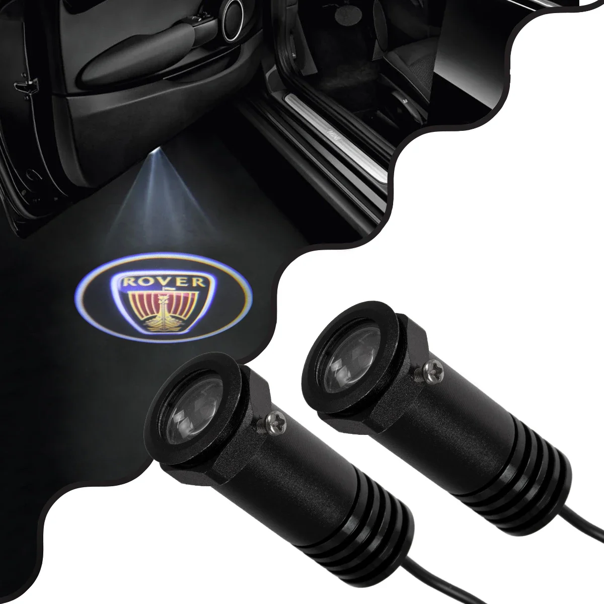 Φωτογραφία προϊόντος: GloboStar® 81623 ROVER Ghost Car Brand Logo Projector LED CREE XHP35 3W 240lm 120° DC 12V IP20 6000K