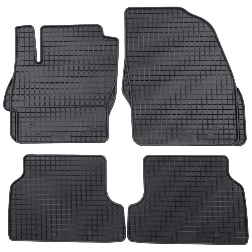 Φωτογραφία προϊόντος: Ford Focus (2004-2011) λαστιχένια μαύρα πατάκια Petex - 4τμχ