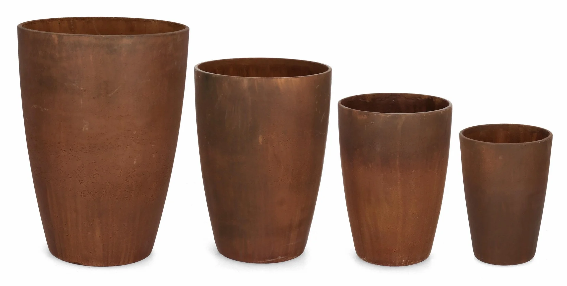 Φωτογραφία προϊόντος: Set Κασπό 4pcs "Meili " Rusty Φ25x35cm Φ31x43cm Φ37x51cm Φ45x62cm (Bizzotto) (BZ-0790750)