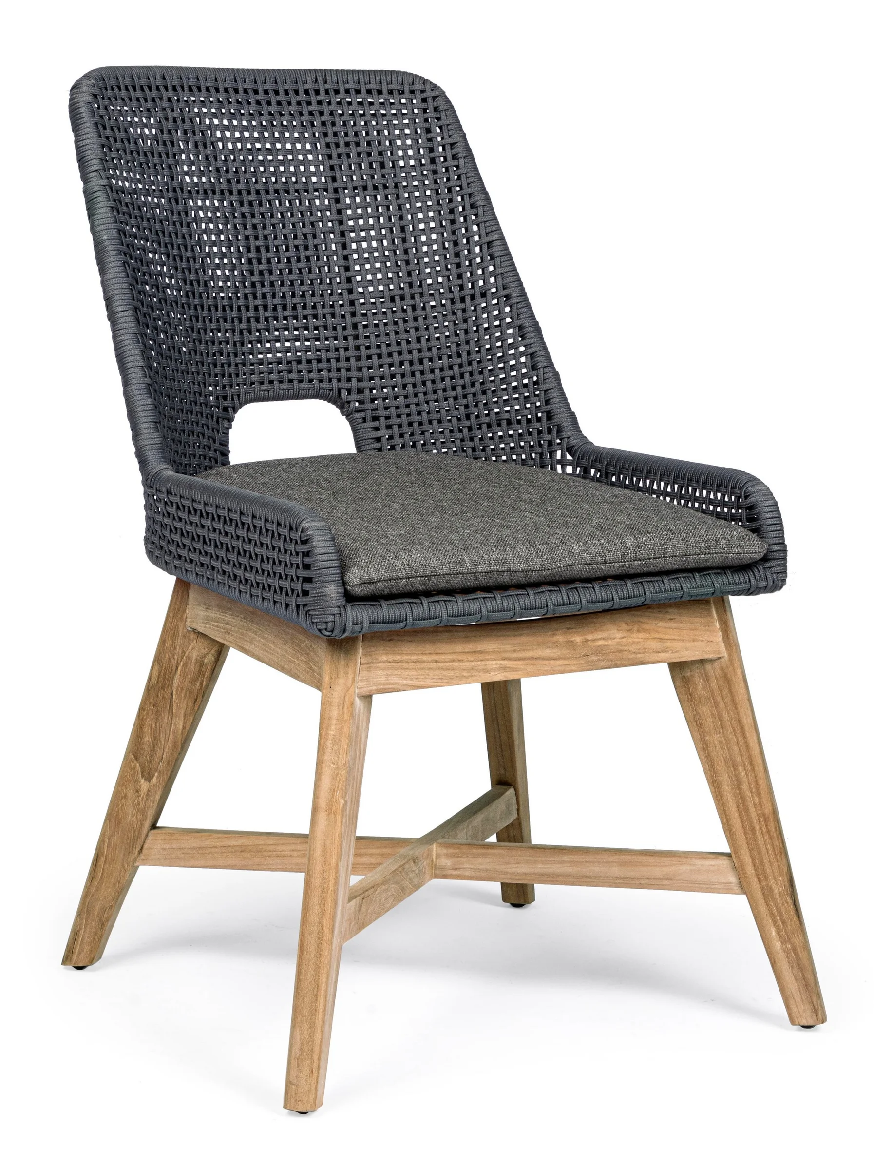 Φωτογραφία προϊόντος: Premium Πολυθρόνα Teak Rattan "Hesperia" Slate (Bizzotto) (BZ-0804731)